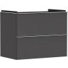 Hansgrohe Xelu Q Umývadlová skrinka, 63x78x50 cm, 2 zásuvky, matná sivá/chróm 54028000-HG