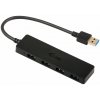 i-tec USB 3.0 SLIM HUB 4 Port passive - Black U3HUB404