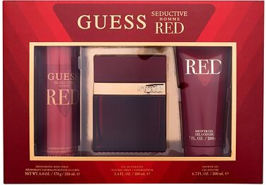 GUESS Seductive Homme Red EDT 100 ml + deodorant 226 ml + sprchový gel 200 ml pro muže