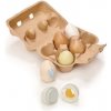 Tender Leaf Toys Drevené vajíčka Wooden Eggs 6 kusov v krabičke