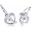 Cutie Jewellery Slušivé detské náušnice z bieleho zlata C2211-10-X-2 svetlo modrá