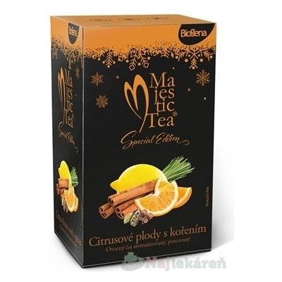Biogena Majestic Tea Citrusové plody s korením ovocný čaj, 20x2,4g