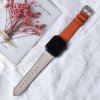 eses Kožený náhradný remienok pre Apple Watch 42 mm/44 mm/45 mm/46 mm/49 mm Farba: oranžová a svetlo šedá