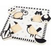 Bigjigs Toys Drevené vkladacie puzzle čiernobiele tvary 2