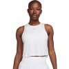Nike One Classic Dri-Fit Cropped Tank Top - white/black