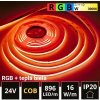 LEDprodukt 5m PROFI LED pásik 896LED/m COB 16W/m RGB-W (RGB+teplá biela) IP20 24V