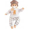 Realistické miminko - chlapeček Alex ve svetříku s medvídkem od firmy Paola Reina (Alex a Sonia 36 cm)