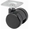 Walteco Nábytkové koliesko s platničkou, priemer 35 mm, nosnosť 70 kg Množstvo: 1 ks , 3072