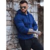 Modrá pánska mikina (bx4684z) Black L