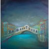Benátky - Mgr. Lucia Chocholáčková - Originálny, ručne maľovaný obraz M (do veľkosti 65x65cm) Viac farieb