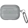 AppleKing obal so vzorom karbónových vlákien pre AirPods Pro 3 - sivý - možnosť vrátiť tovar ZADARMO do 30tich dní