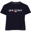 Gant D1. Retro Shield Cropped T-Shirt modrá