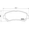 Sada brzdových platničiek kotúčovej brzdy BREMBO P 79 028