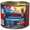 Konzerva Ontario Adult hovädzie pate s príchuťou spirulíny 200g