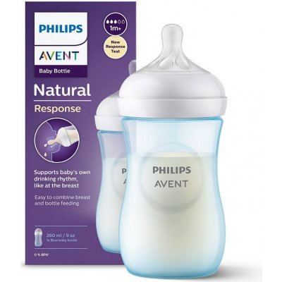 Philips Avent fľaša Natural Response modrá 260 ml od 10,8 € - Heureka.sk