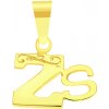 iBrill Zlatý prívesok – písmeno “Zs” - 1.09 g 46243