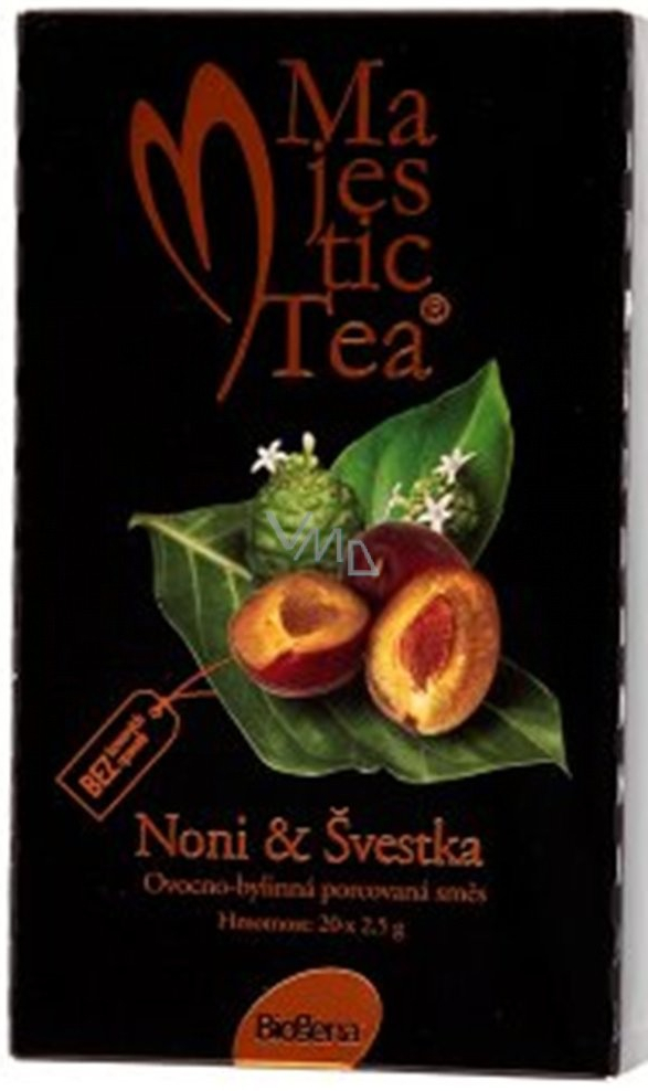 Biogena čaj Majestic Tea Noni Švestka 20 x 2,5 g