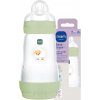 MAM Baby Perfect Start dojčenská fľaša antikoliková zelená 2m+, 260 ml