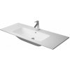 DURAVIT - ME by Starck Umývadlo nábytkové 123x49 cm, s 1 otvorom na batériu, alpská biela 2336120000