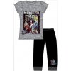 TDP Textiles MONSTER HIGH ´GRAY/BLACK´- DLHÉ PYŽAMO - 8 rokov (128cm)