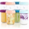 Babymoov Sklenené misky s viečkami Multiset 4x 120ml + 4x 240ml