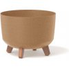 PROSPERPLAST Kvetináč GRACIA STANDARD ECO WOOD naturo Veľkosť: 23,5 cm