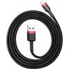 Baseus CALKLF-B19 USB / Lightning QC3.0, 1m, černý/červený