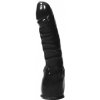 All Black AB10, čierne vinylové dildo 20 x 3,5 cm
