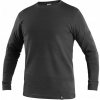 TRIČKO S DLHÝM RUKÁVOM CXS PETR BAVLNA pánske čierne VEĽ. 3XL