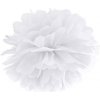 PartyDeco Pompom v tvare bieleho kvetu 25cm
