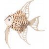 Woodcraft Drevené 3D puzzle Zlatá rybka