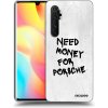 Picasee silikónový čierny obal pre Xiaomi Mi Note 10 Lite - White Dollar