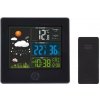 Solight meteostanica, farebný LCD, teplota, vlhkosť, RCC, čierna [TE80]