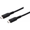 Kabel C-TECH USB 4.0, Type-C (CM/CM), PD 100W, 40Gbps, 1m, černý CB-USB4-1B