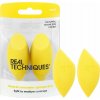 Real Techniques Miracle Concealer Sponge Duo houbička na korektor 2 ks žlutá