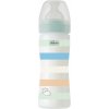 CHICCO Fľaša dojčenská Well-being silikón 250 ml chlapec 28623.21