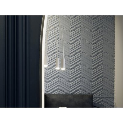 Orac Decor W130 Chevron 3D 200 x 40 cm, biela 0,8m²