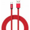 V-tac VT-5341 Micro USB na USB - rýchle nabíjanie 2,4 A, 1m, červený