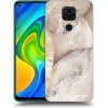 Picasee silikónový čierny obal pre Xiaomi Redmi Note 9 - Cream marble
