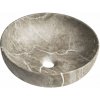 Sapho RONDANE keramické umývadlo na dosku priemer 41cm, breccia marmor AR435BM