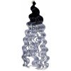 Africké Vlasy Deep Wave vlnité čierna-sivá ombré T1B/TR