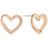 Calvin Klein Pôvabné bronzové náušnice Srdiečka Minimalist Hearts 35000392