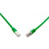 SOLARIX 10G patchkábel CAT6A SFTP LSOH 7m, zelený 28850709