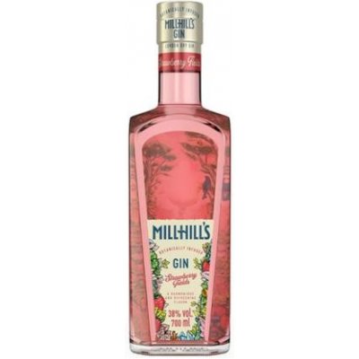 Millhill´s Strawberry Fields Gin 38% 0,7 l (čistá fľaša)