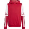 Detská športová mikina adidas, SQUADRA 25 SW HOODY Y červená,biela 140
