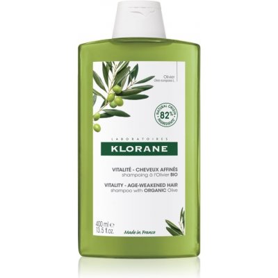 Klorane Organic Olive regeneračný šampón pre zrelé vlasy 400 ml