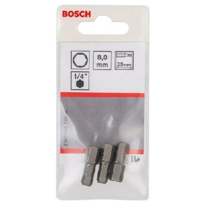 Bosch HEX8 dĺžka 25 mm 3 ks 2607001730