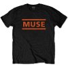 Muse - Orange Logo (Black) (tričko) Small
