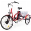 Trojkolesový elektrický bicykel Tornádo ZTECH, červený