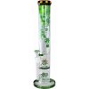 Čierny list valcový ľadový bong Invaders 39 cm zelená